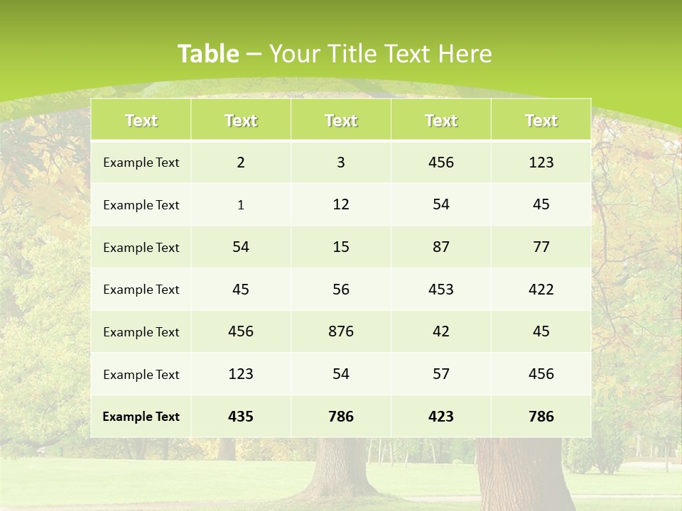 Green Solitude Serene PowerPoint Template