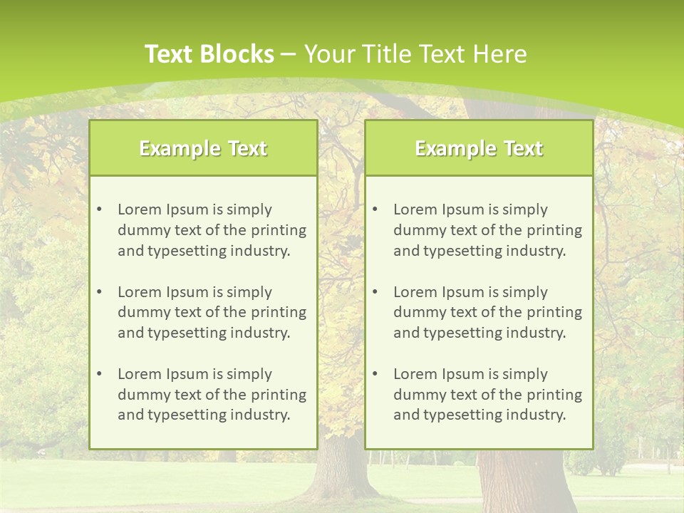 Green Solitude Serene PowerPoint Template