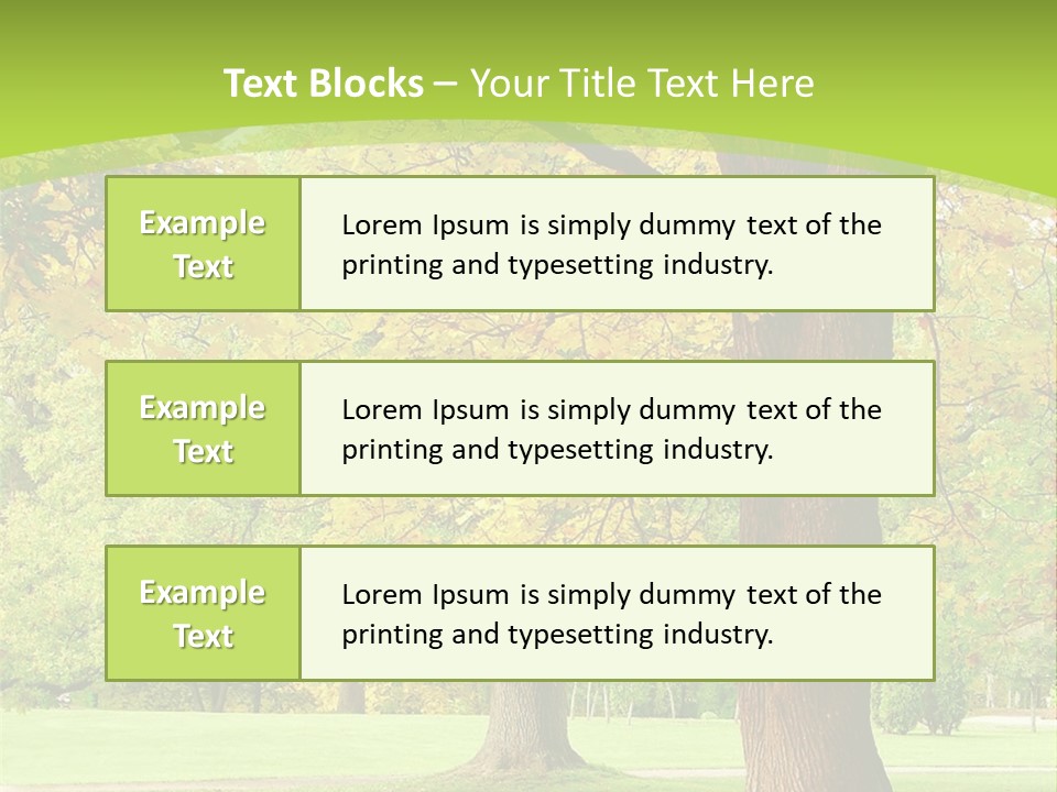 Green Solitude Serene PowerPoint Template