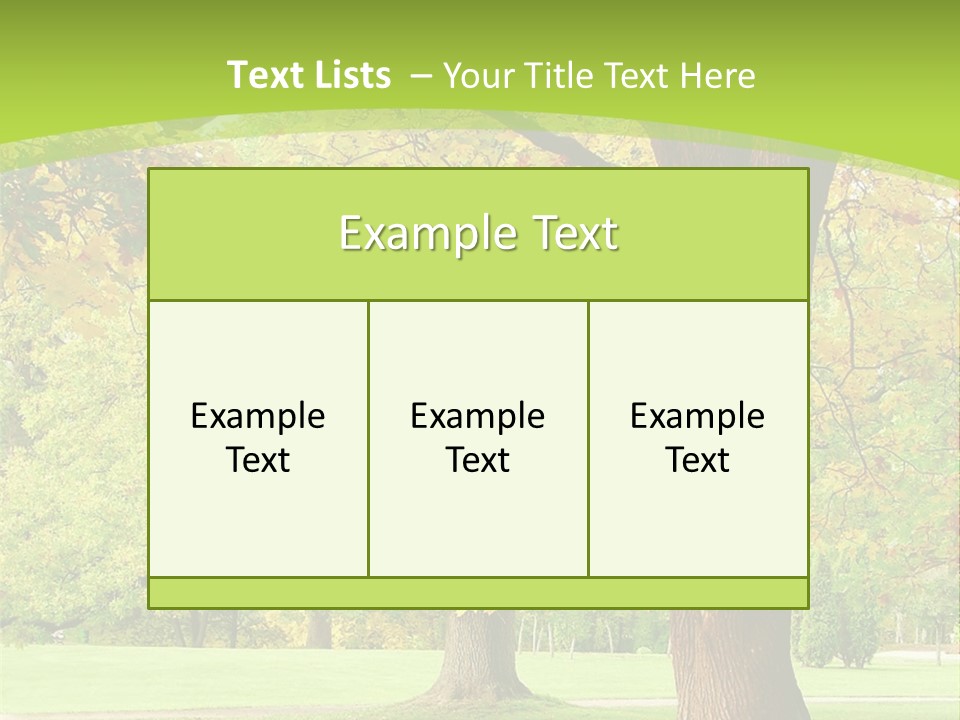 Green Solitude Serene PowerPoint Template