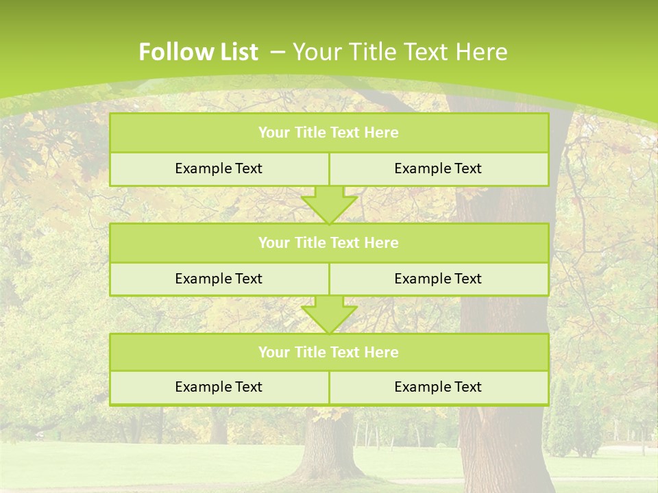 Green Solitude Serene PowerPoint Template