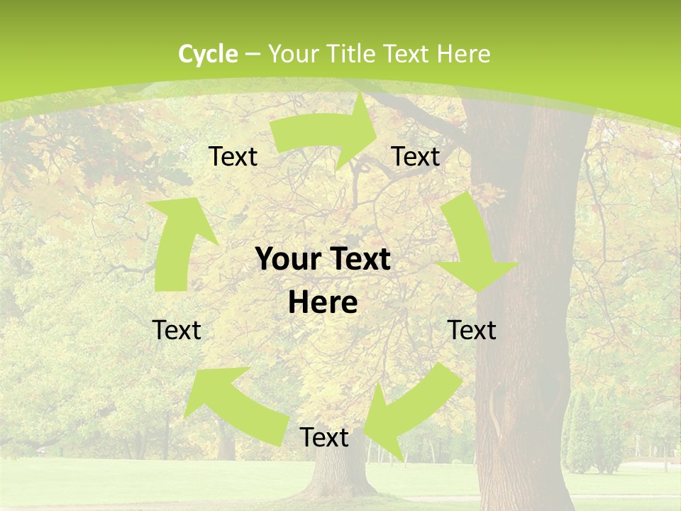 Green Solitude Serene PowerPoint Template