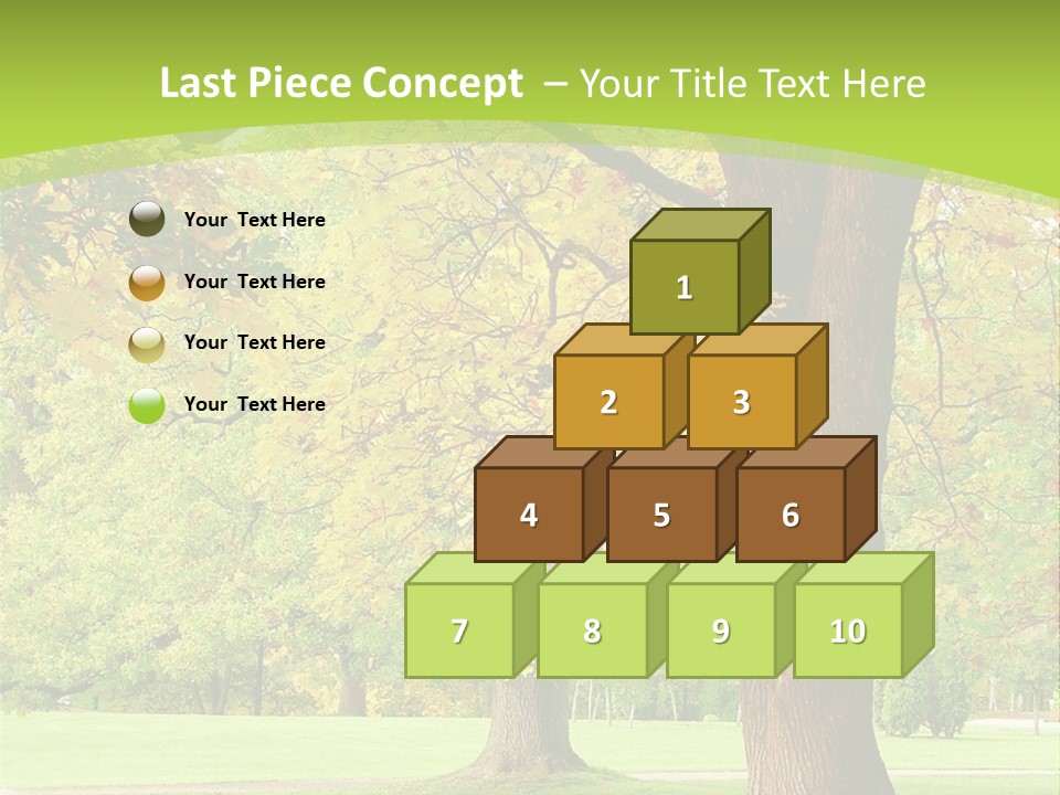 Green Solitude Serene PowerPoint Template
