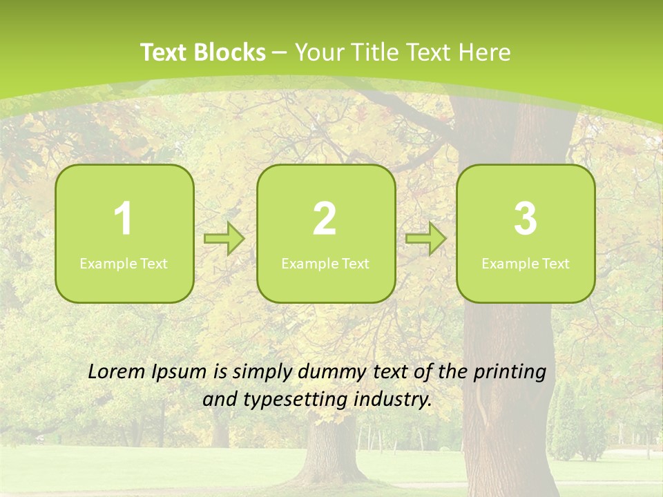 Green Solitude Serene PowerPoint Template