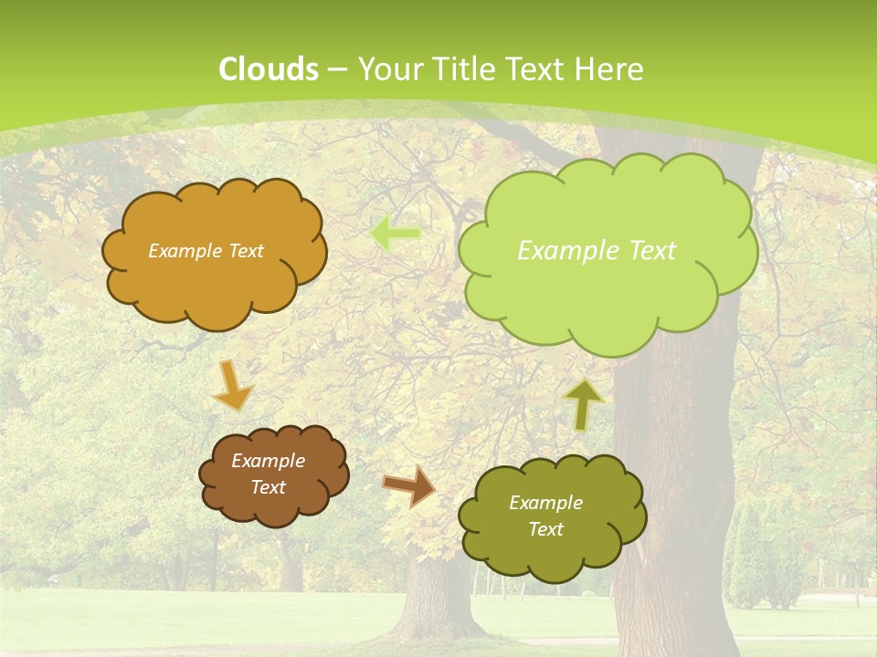 Green Solitude Serene PowerPoint Template