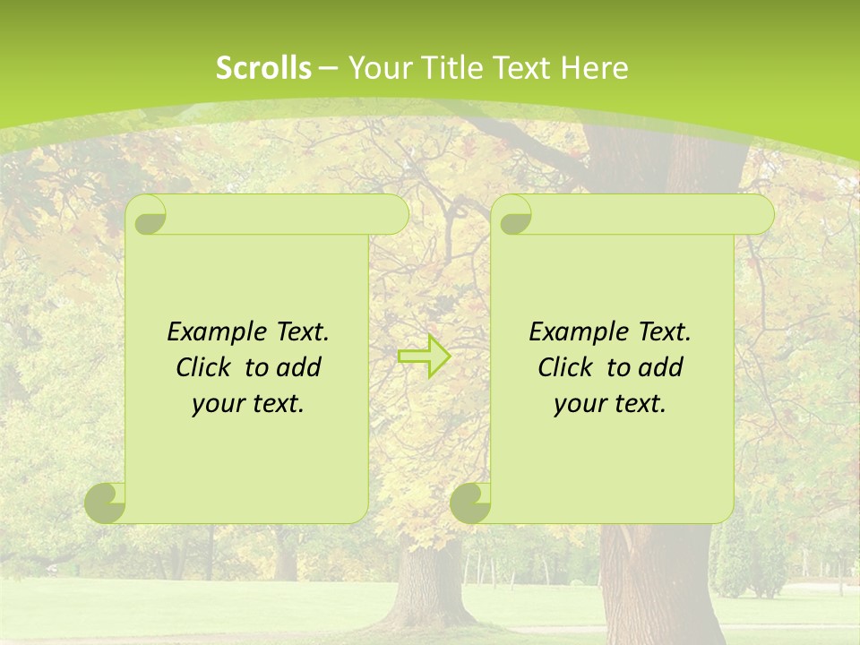 Green Solitude Serene PowerPoint Template
