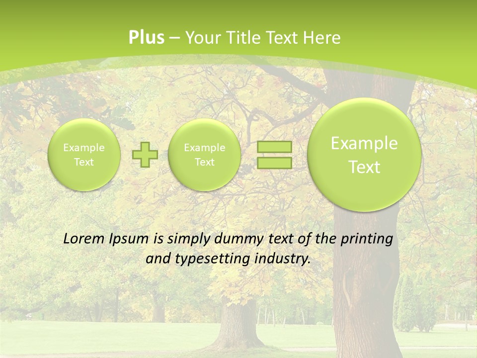 Green Solitude Serene PowerPoint Template