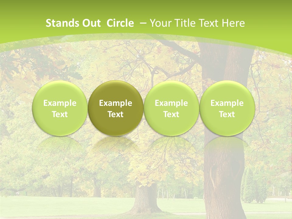 Green Solitude Serene PowerPoint Template