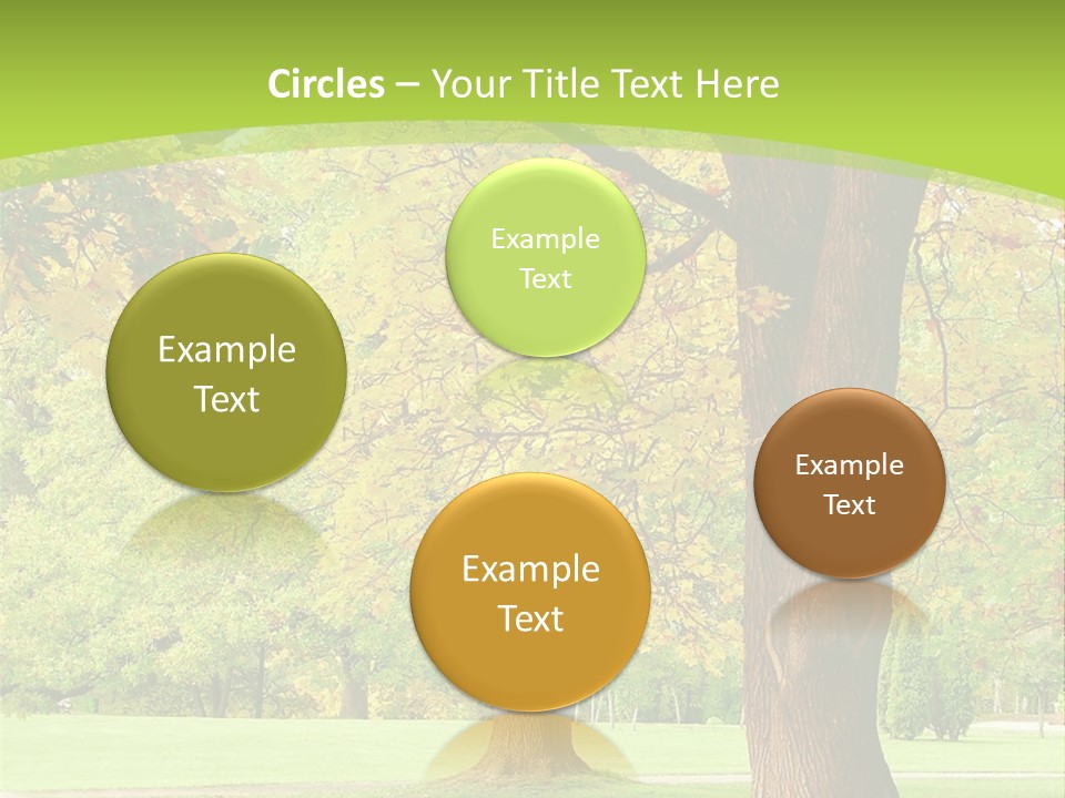 Green Solitude Serene PowerPoint Template