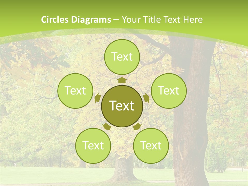 Green Solitude Serene PowerPoint Template