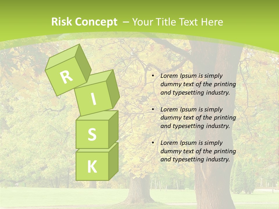 Green Solitude Serene PowerPoint Template