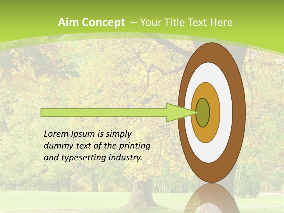 Green Solitude Serene PowerPoint Template