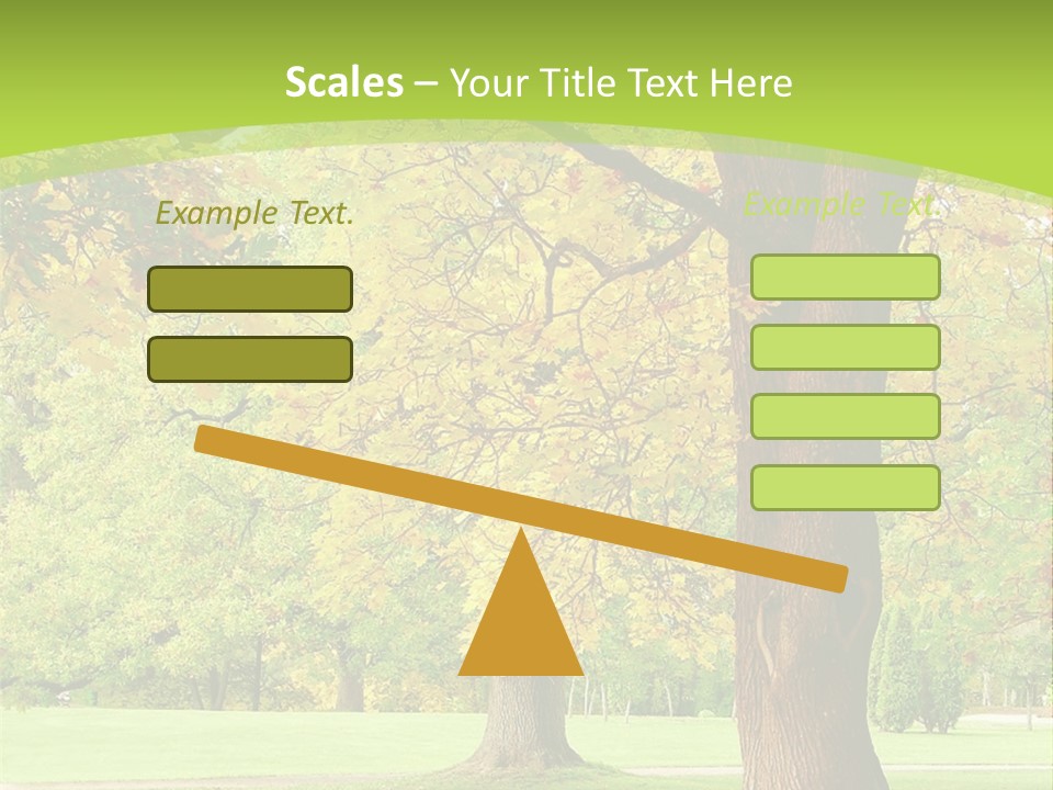 Green Solitude Serene PowerPoint Template