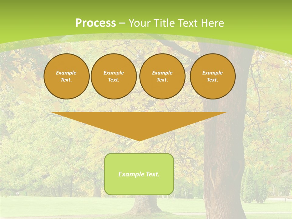 Green Solitude Serene PowerPoint Template
