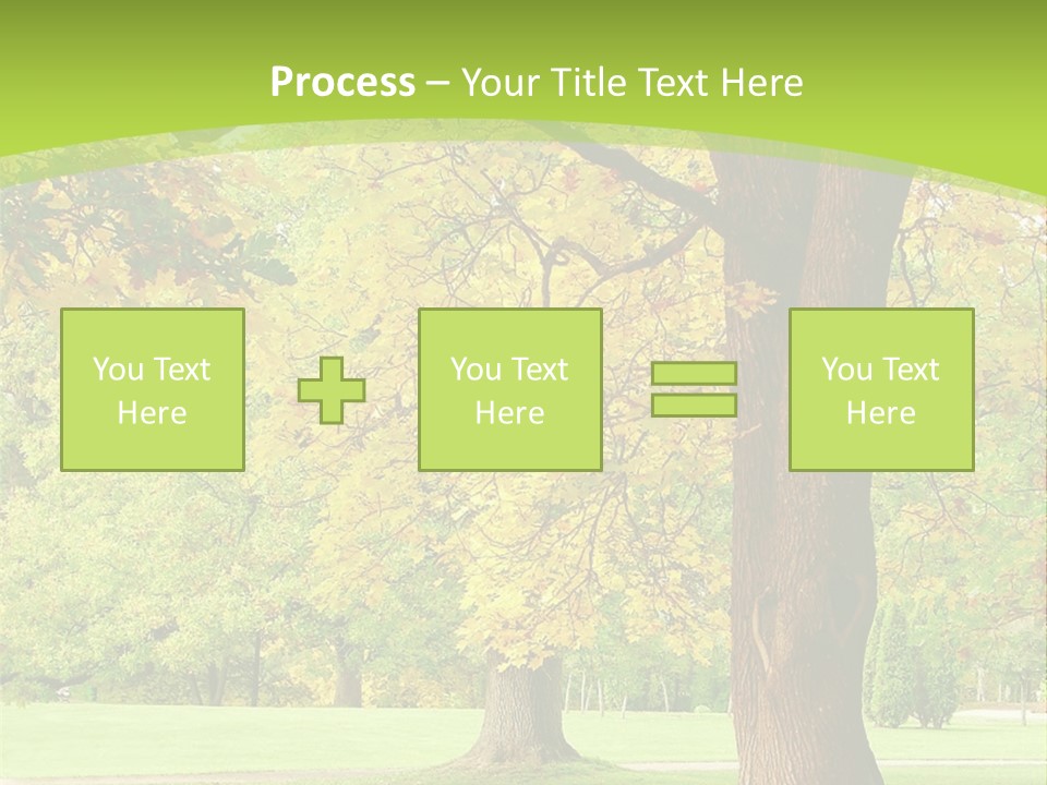 Green Solitude Serene PowerPoint Template