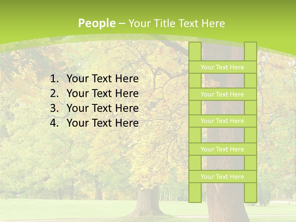 Green Solitude Serene PowerPoint Template