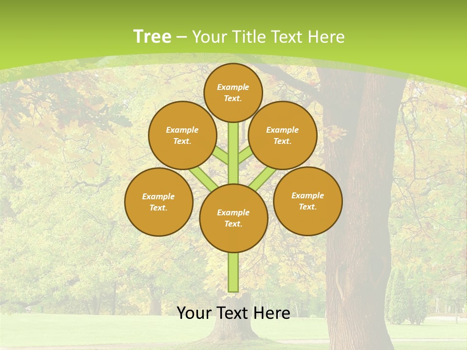 Green Solitude Serene PowerPoint Template