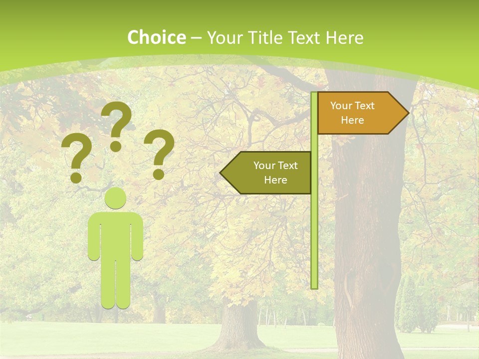 Green Solitude Serene PowerPoint Template