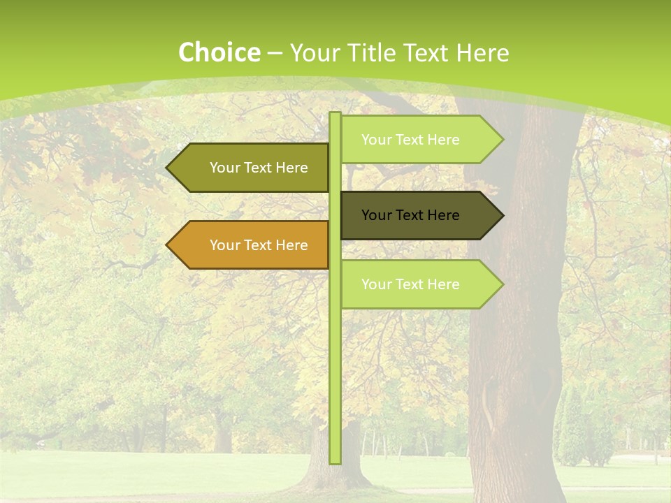 Green Solitude Serene PowerPoint Template