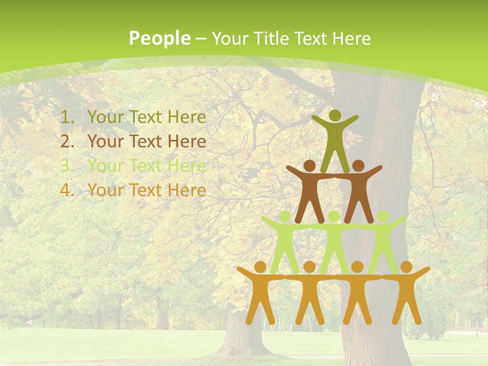 Green Solitude Serene PowerPoint Template