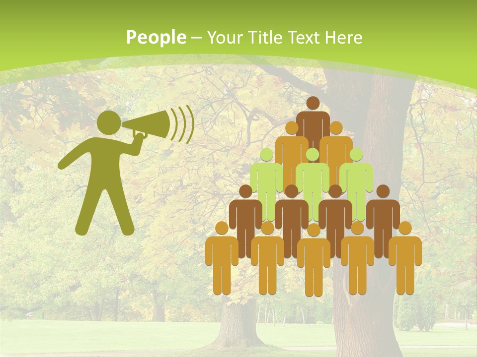 Green Solitude Serene PowerPoint Template