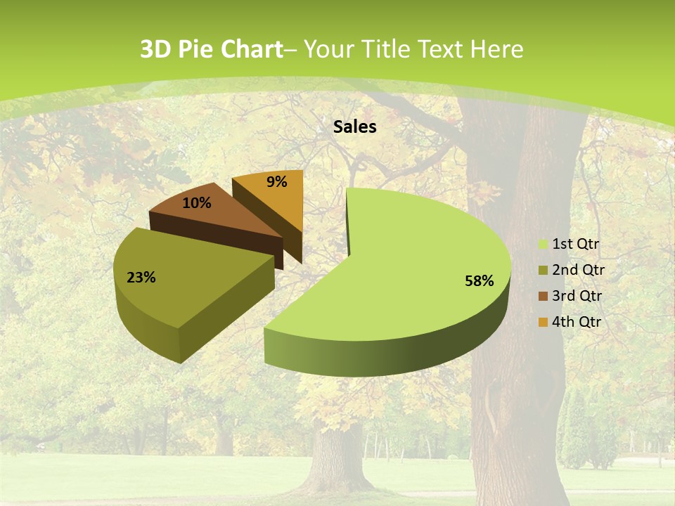Green Solitude Serene PowerPoint Template
