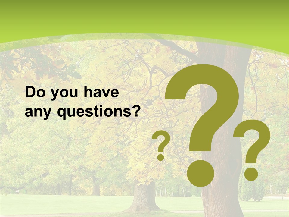 Green Solitude Serene PowerPoint Template