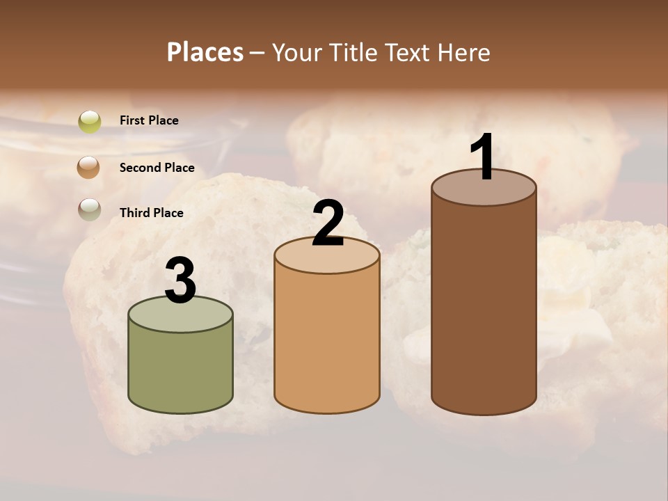 Muffin Biscuits Food PowerPoint Template