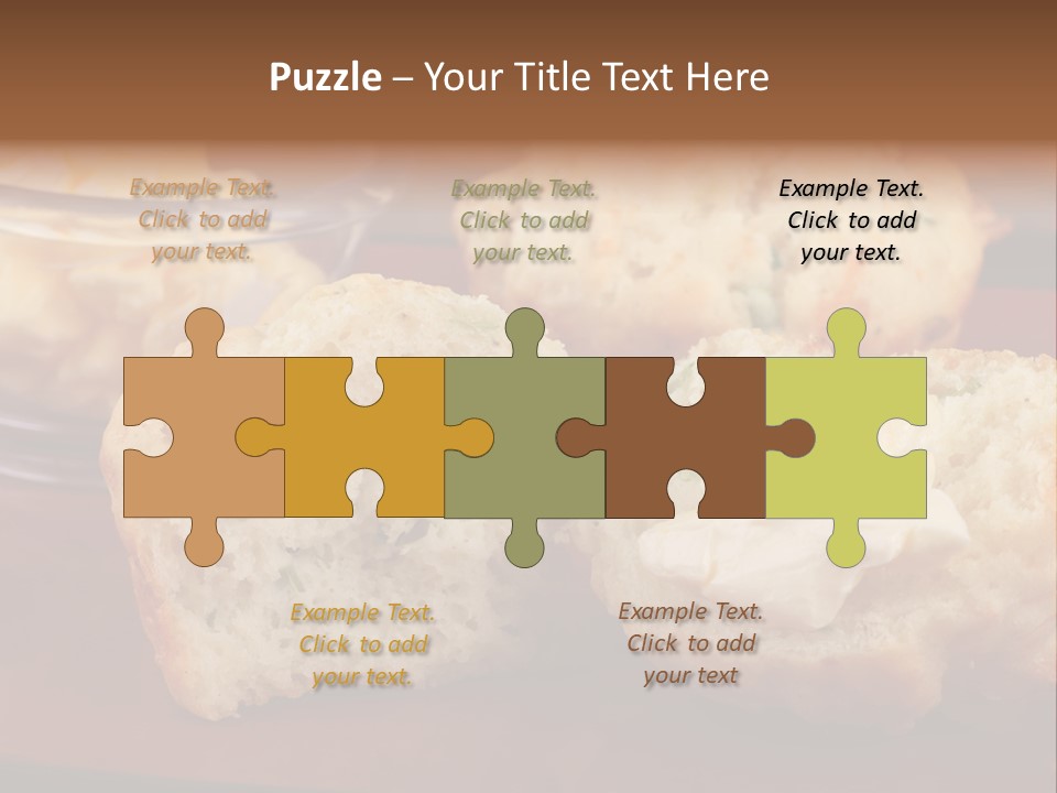 Muffin Biscuits Food PowerPoint Template