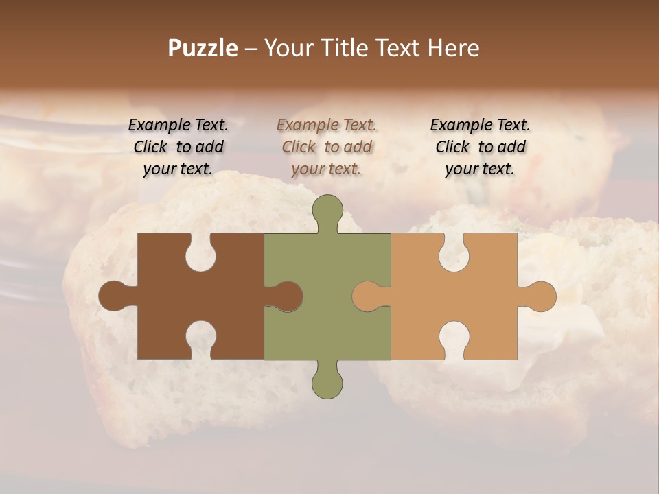 Muffin Biscuits Food PowerPoint Template