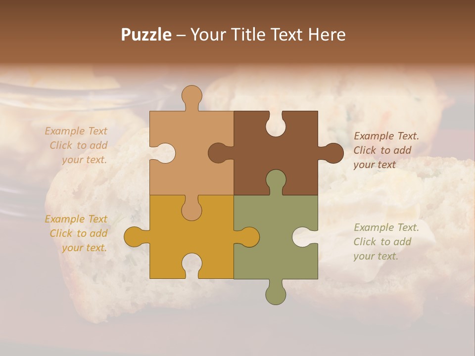 Muffin Biscuits Food PowerPoint Template