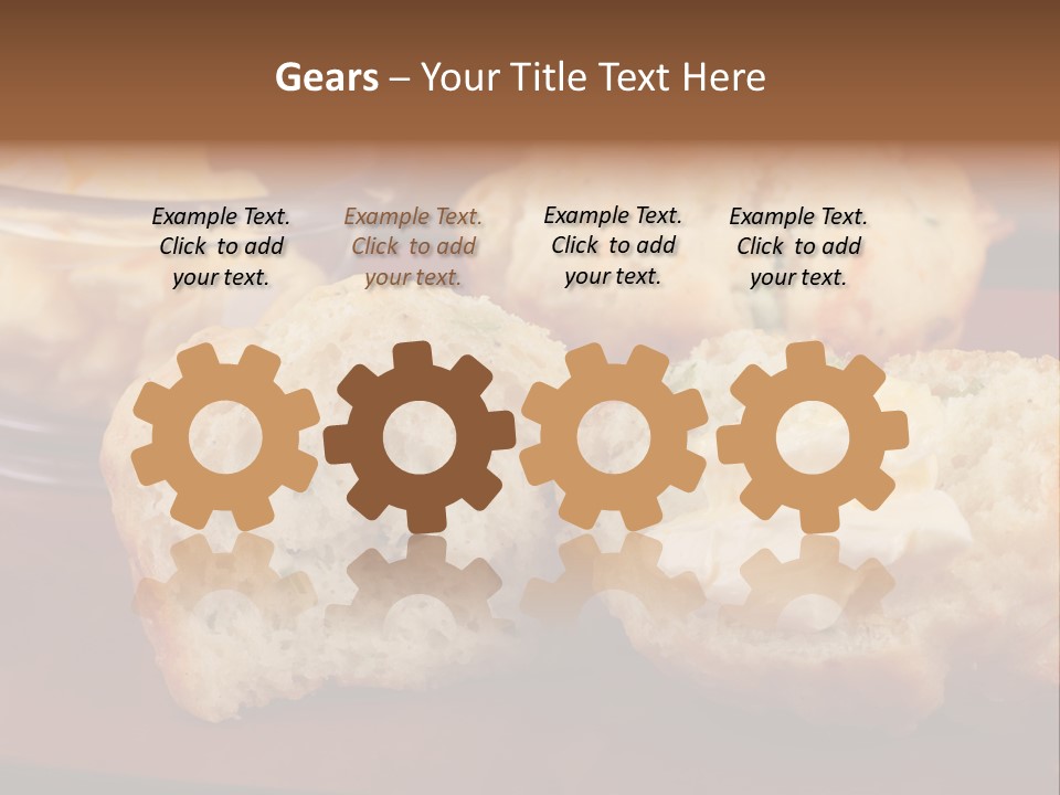 Muffin Biscuits Food PowerPoint Template