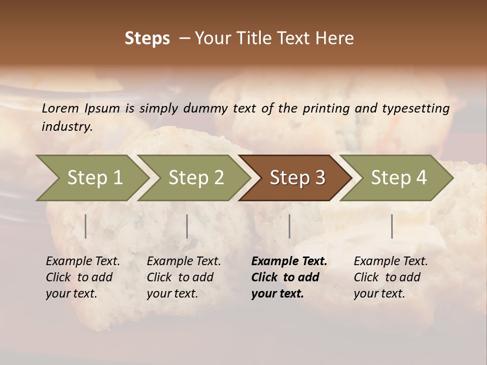 Muffin Biscuits Food PowerPoint Template