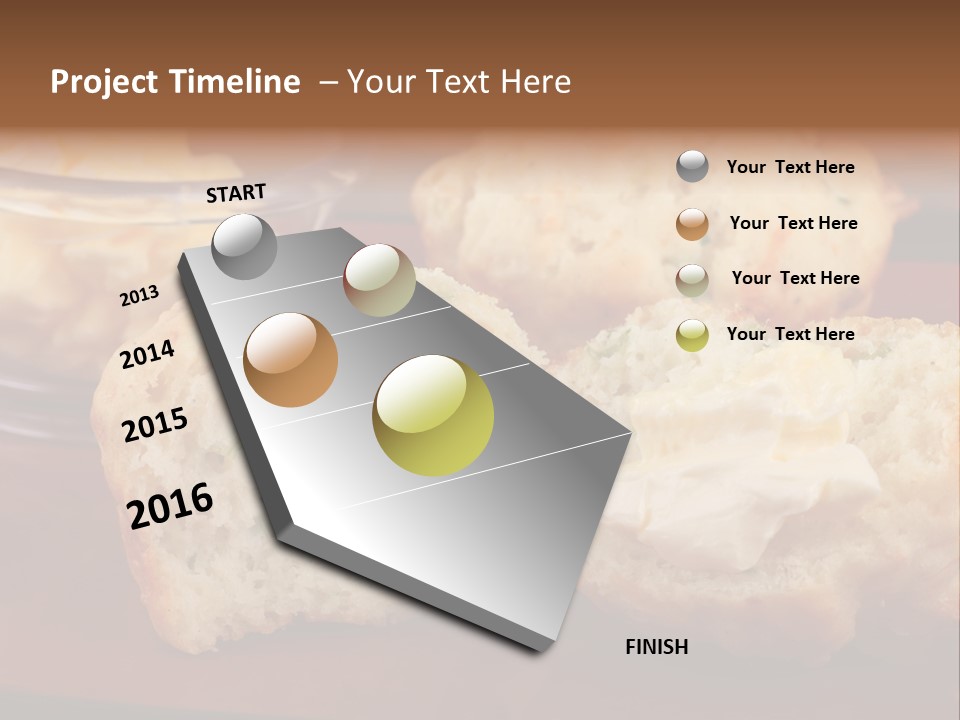 Muffin Biscuits Food PowerPoint Template