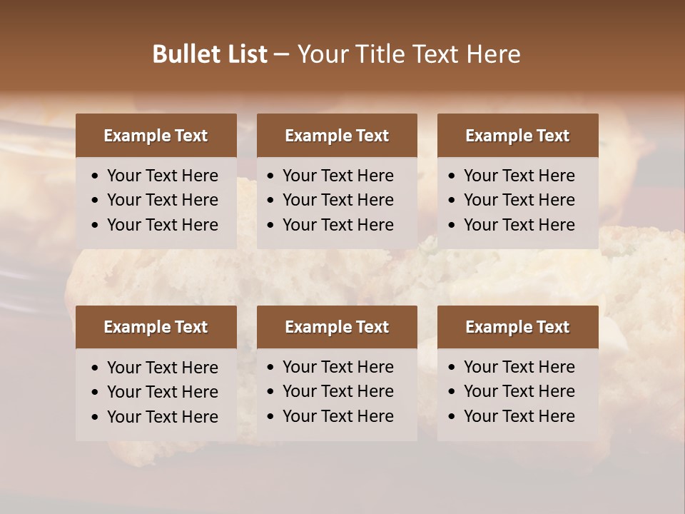 Muffin Biscuits Food PowerPoint Template