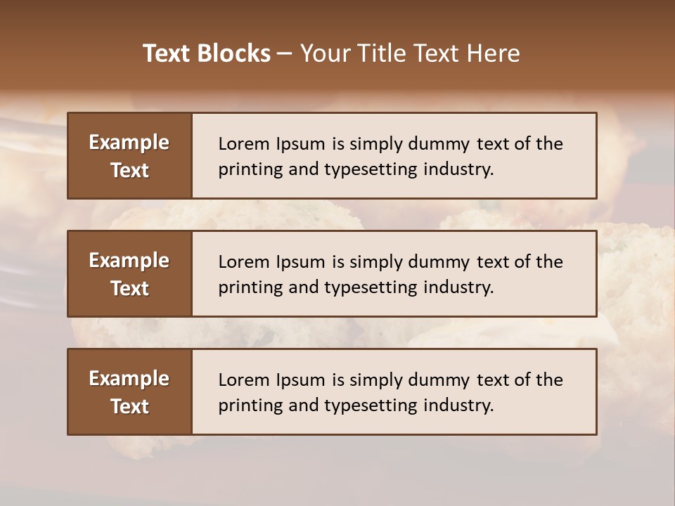 Muffin Biscuits Food PowerPoint Template