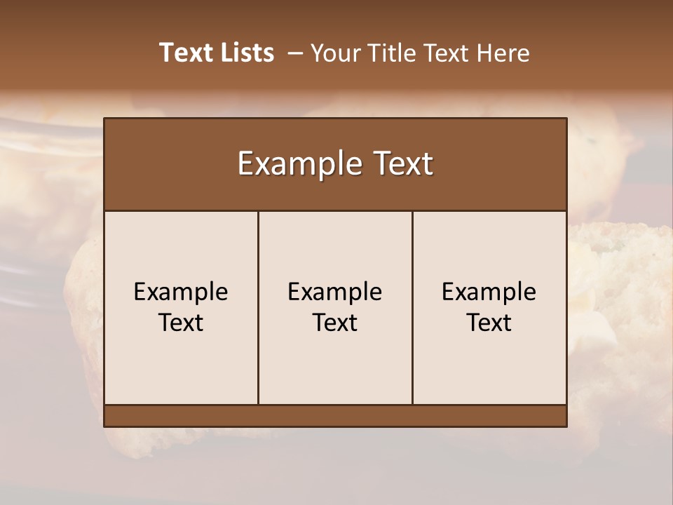Muffin Biscuits Food PowerPoint Template