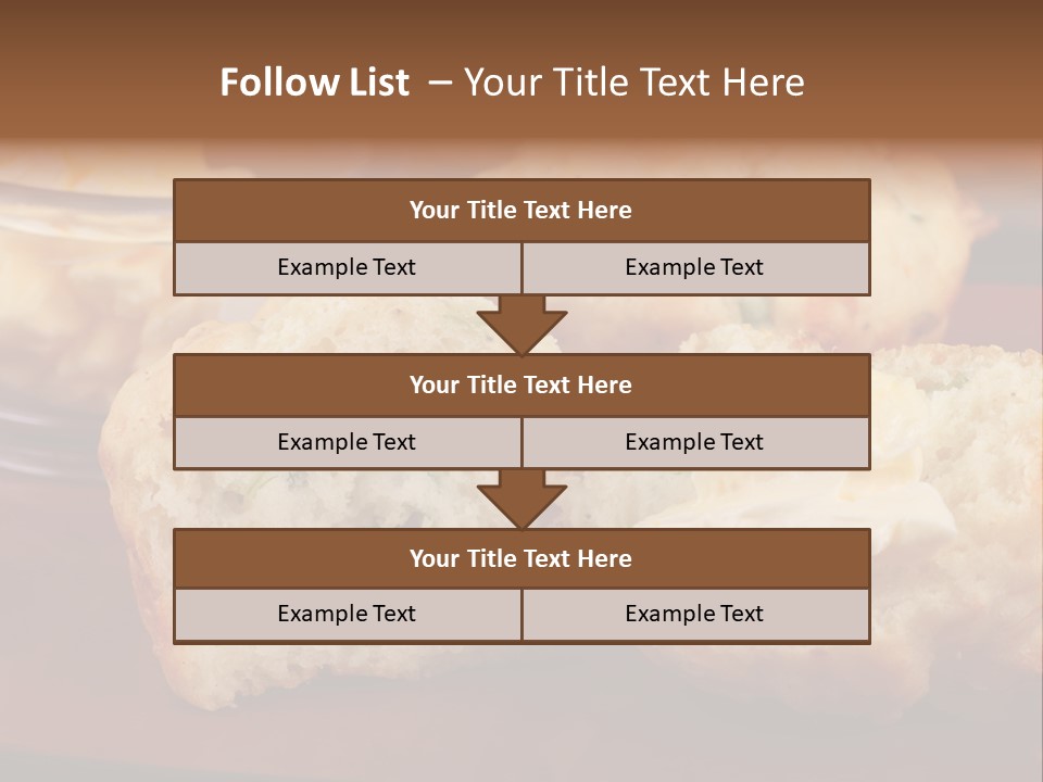 Muffin Biscuits Food PowerPoint Template