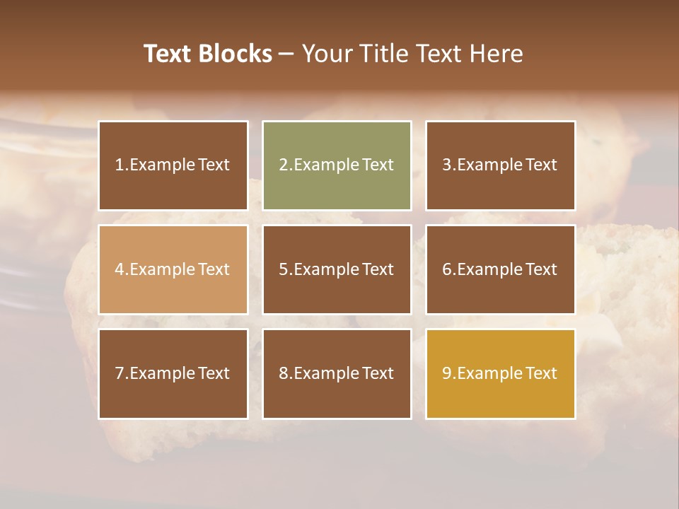 Muffin Biscuits Food PowerPoint Template