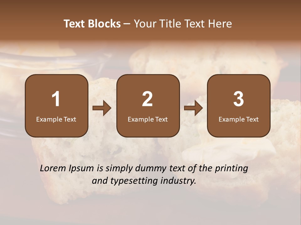 Muffin Biscuits Food PowerPoint Template