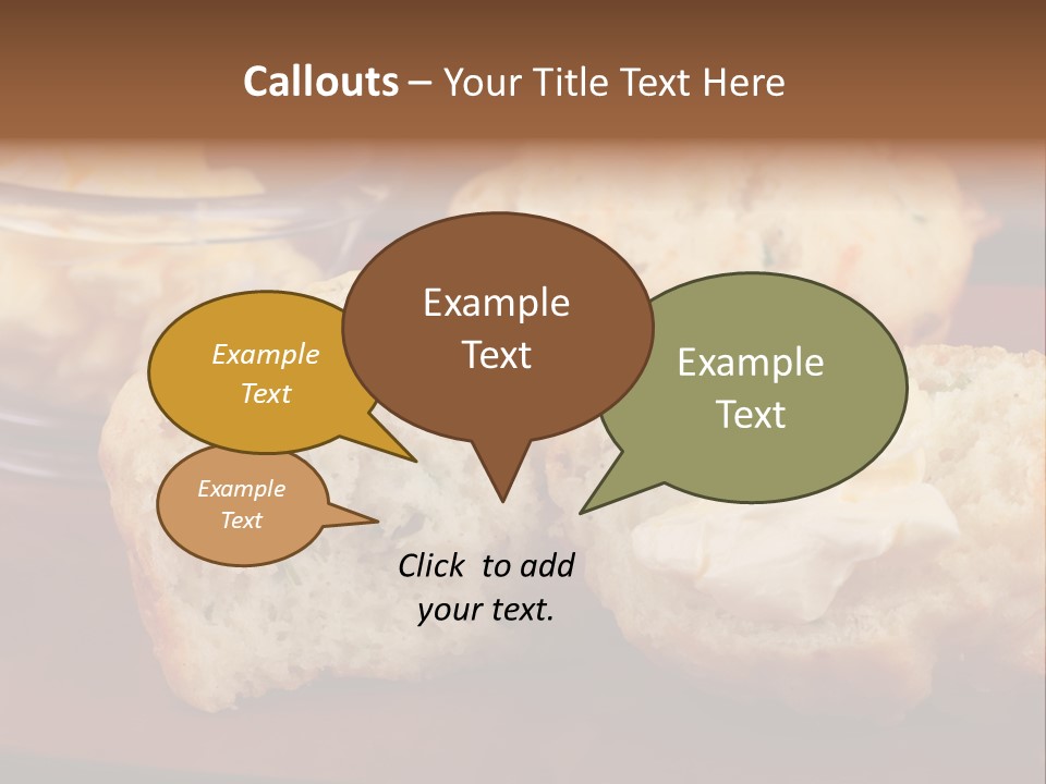 Muffin Biscuits Food PowerPoint Template