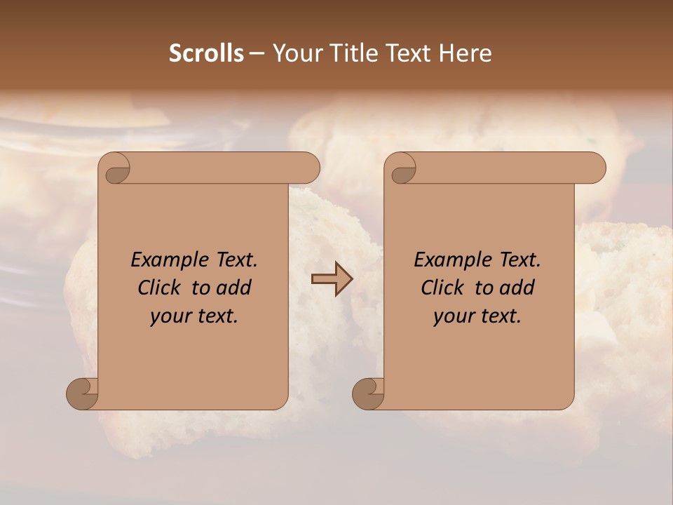 Muffin Biscuits Food PowerPoint Template