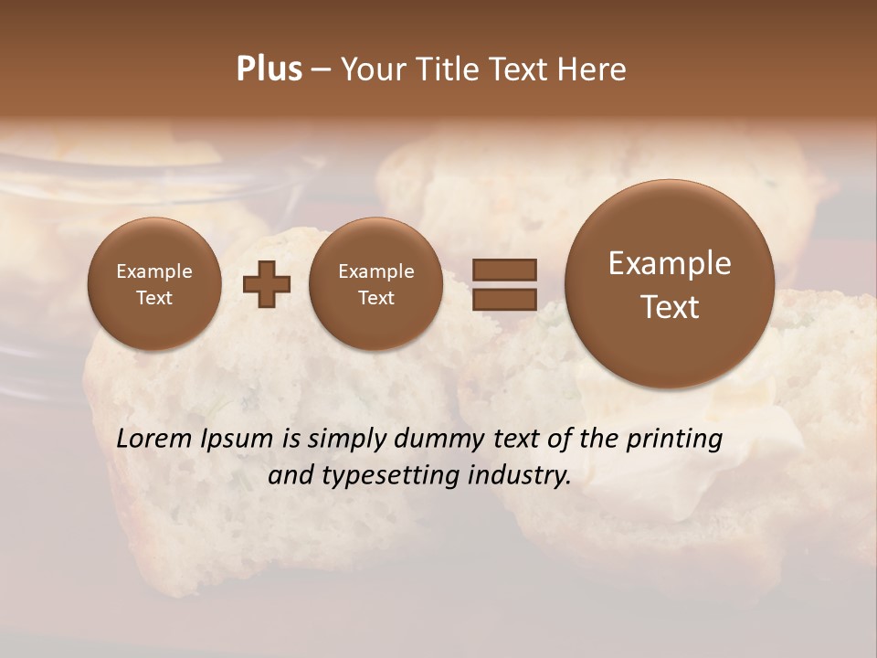 Muffin Biscuits Food PowerPoint Template