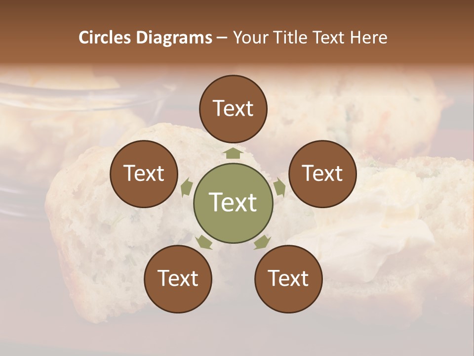 Muffin Biscuits Food PowerPoint Template