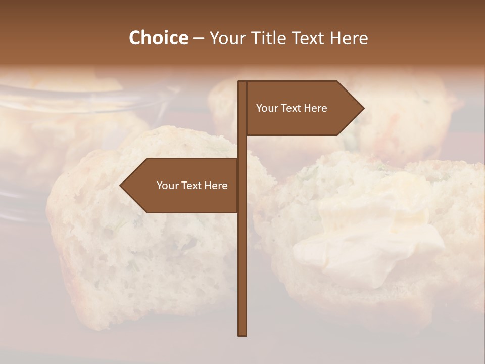 Muffin Biscuits Food PowerPoint Template