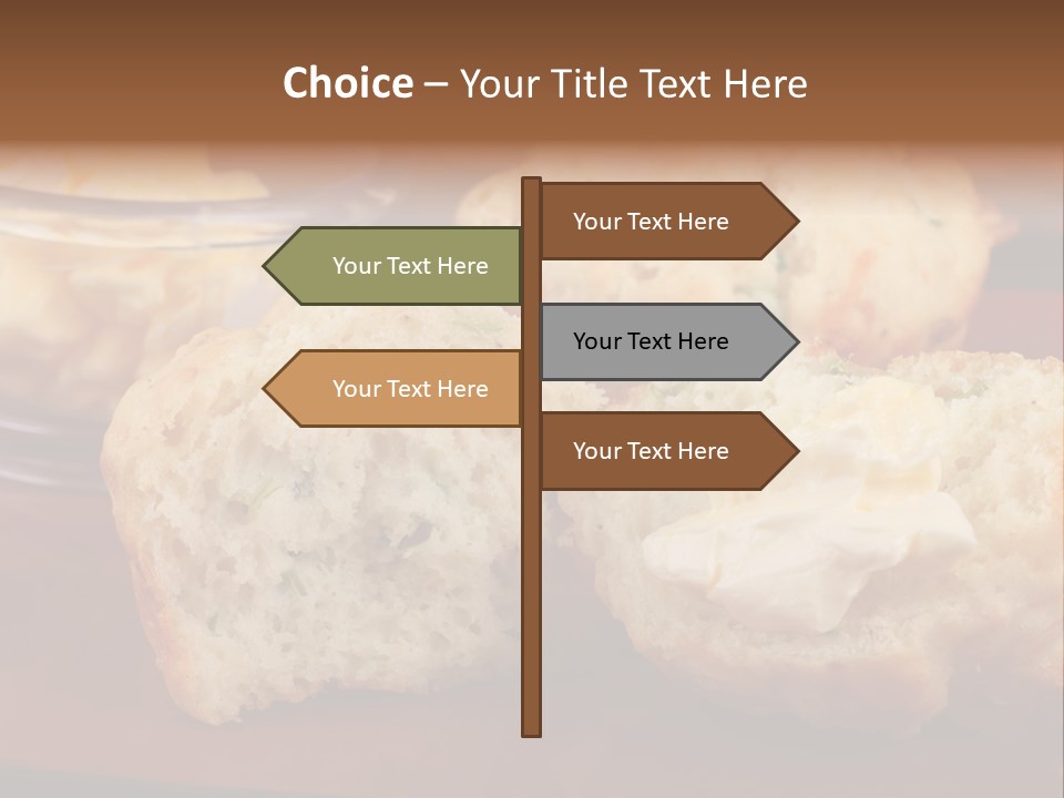 Muffin Biscuits Food PowerPoint Template