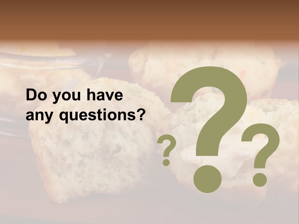 Muffin Biscuits Food PowerPoint Template