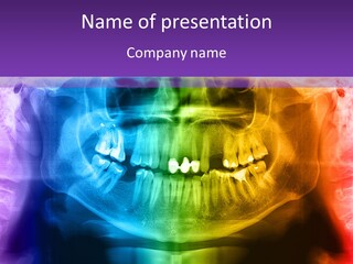 Gums Film Red PowerPoint Template