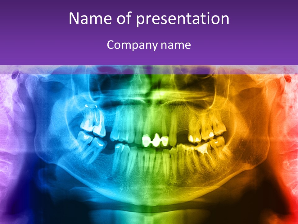 Gums Film Red PowerPoint Template