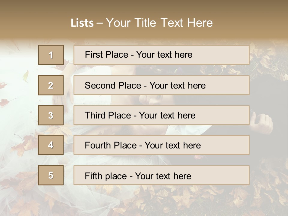 Foliage Honeymoon Occasion PowerPoint Template